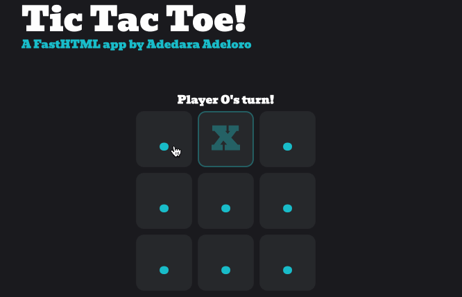 A Tic-Tac-Toe game